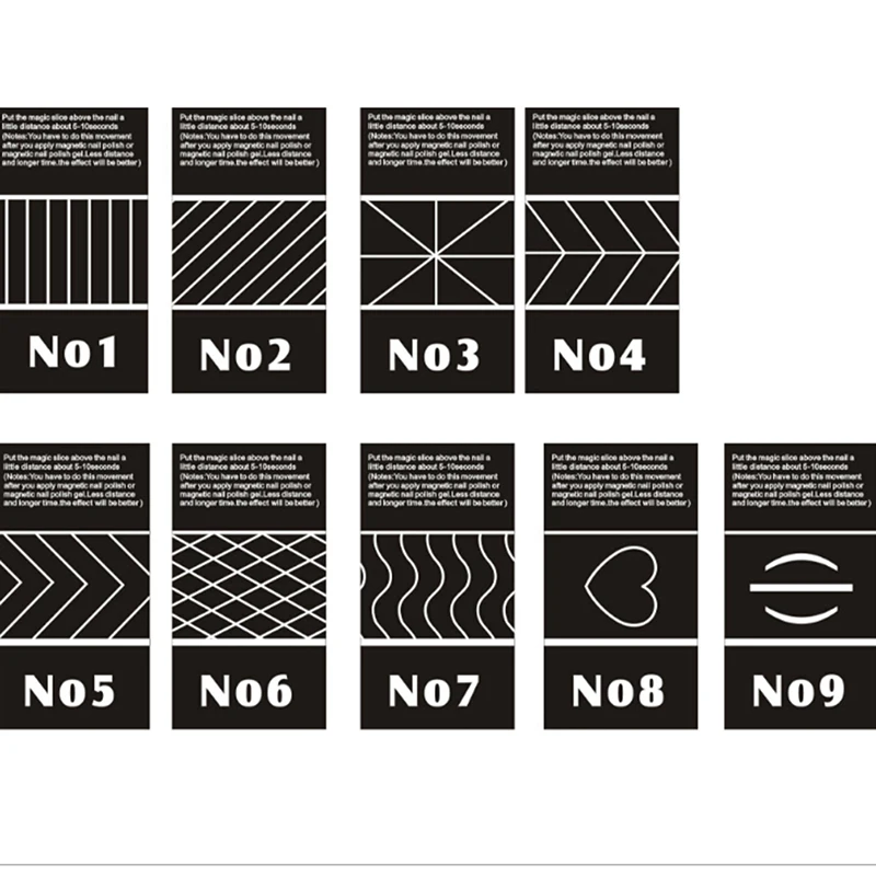 11 шт./компл. 3D Магнитная палочка для украшения ногтей эффект УФ-гель Рисование