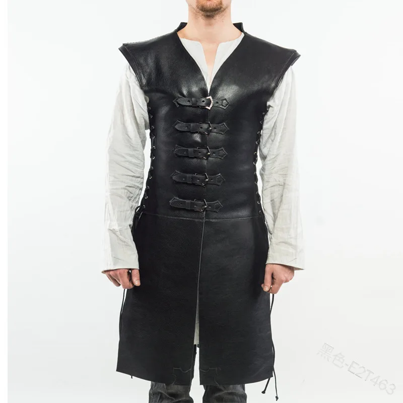 Броня средневековые пальто кожа ретро Косплей наряд взрослый сценический