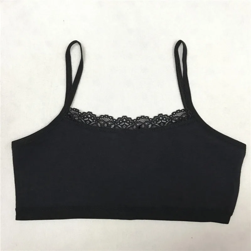 

LYF_Girl Underwear Cotton Lace Bras Girls Soft Camisoles Sports Bra Top For Teens Training Bra 8-12Y
