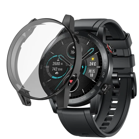 Гальванический полноразмерный защитный чехол из ТПУ для Huawei Honor Magic watch 2 46 мм, легкие часы с защитой от трения
