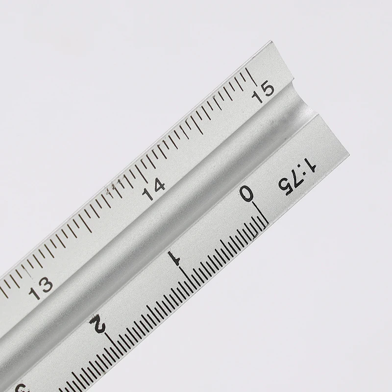 

30CM Aluminium Alloy Coded Side Triangular Scale Ruler Triangular Metric Scale Ruler Tools For Engineer Accurate Measurement