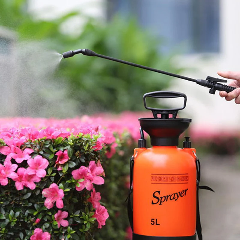 

1pcs Household High Pressure Air Pump Manual Sprayer Garden Adjustable Trolley Gun Nozzle Watering Spray Sprayer Head with Joint