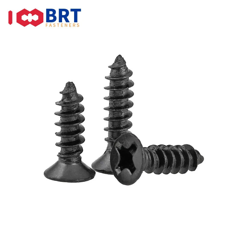 100 шт. M1 M1.2 M2 M2.6 M3 черная стальная Мини Micro Small Phillips плоская потайная головка