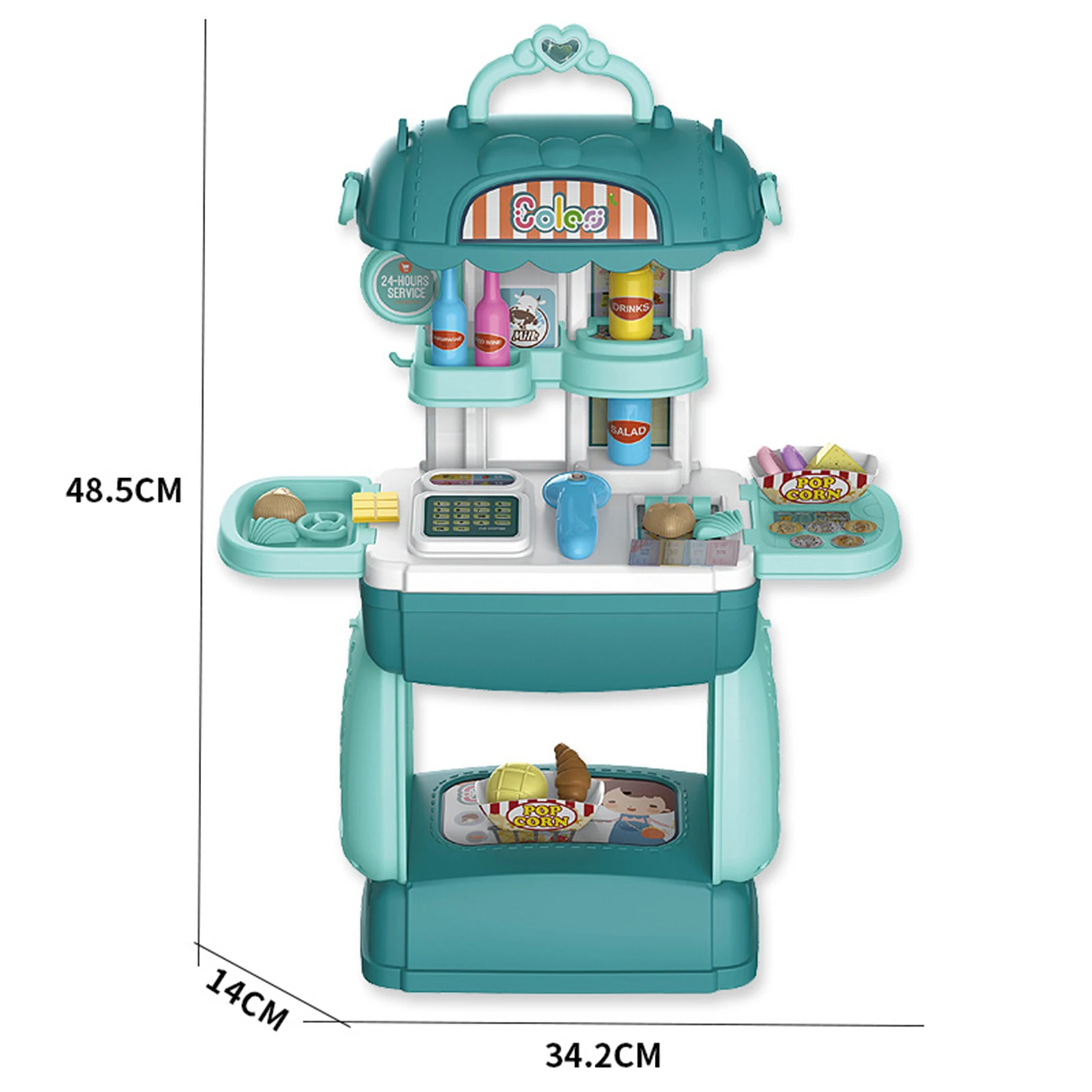 

Simulation Supermarket Shopping Toys With Suitcase Pretend Toy Early Education Supermarket Cash Register Toy Set