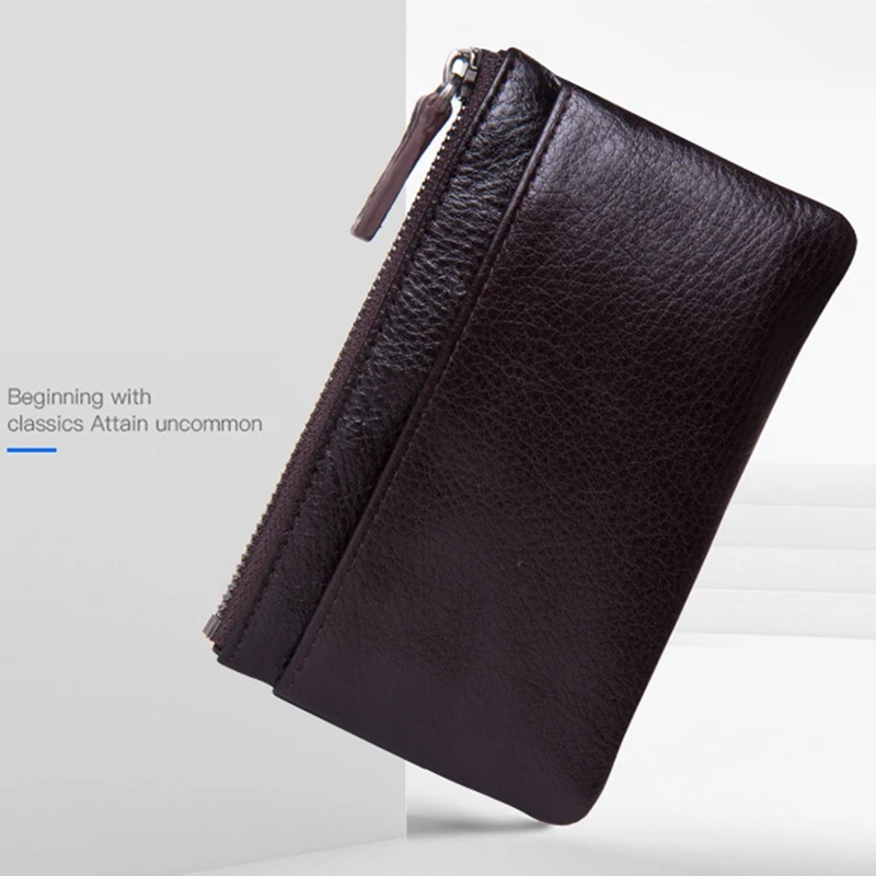 

Leather Key Ring Case,Coin Purse,Zipper Pocket,Multifunction Car Key Organizer