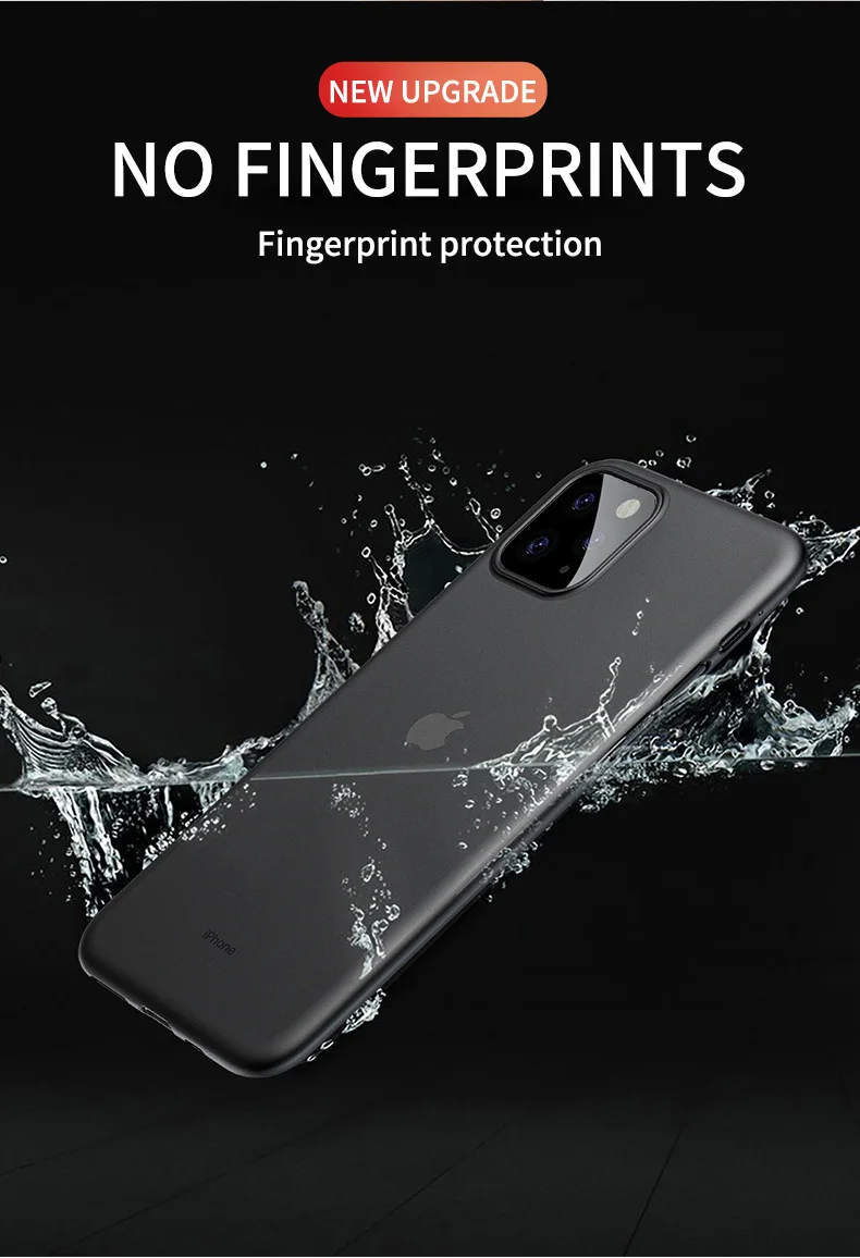 Для Iphone 11 Pro Max ультратонкий жесткий чехол-накладка для Iphone XS Max XR X XS 8 7 6 6S PLUS прозрачный полный чехол матовый чехол