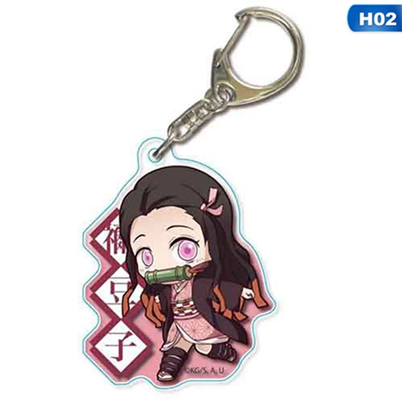 Anime Demon Slayer: Kimetsu no Yaiba Key Chains Keychain Cosplay Acrylic Pendant Keyring Gift For Friend | Украшения и аксессуары