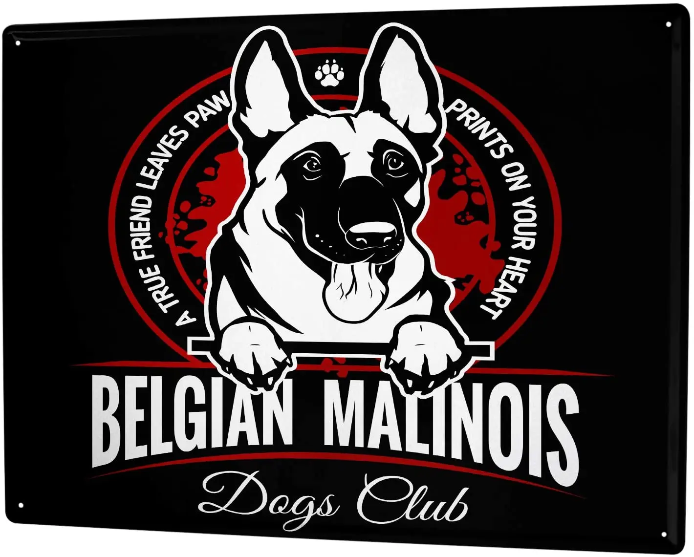 

SINCE 2004 Tin Plate Dogs Breed Belgian Salinois