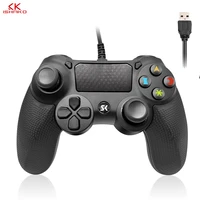 k ishako ps4 game pad joystick wired controller remote double shock 6 axis 360%c2%b0 control for game console gamepad sony playstatio