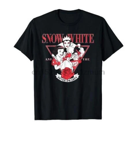 Snow White Evil Queen Edgy Rose Graphic T-Shirt Us Men Trend Summer New Funny Casual Brand Shirts Top Homme Suit |