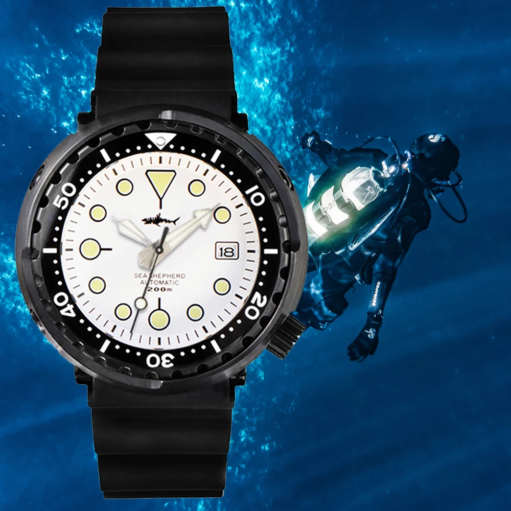 

HEIMDALLR Tuna Diver Watch NH35A Mechanical Watches Men Sapphire Crystal 47mm Automatic Watch C3 Super Luminous Ceramic Bezel