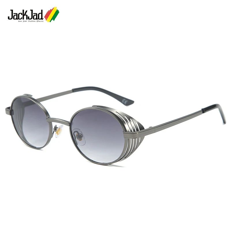JackJad 2021 Fashion Cool SteamPunk Punk Style Vintage Sunglasses Metal Mesh Side Shield Hip Hop Brand Design Sun Glasses 3265
