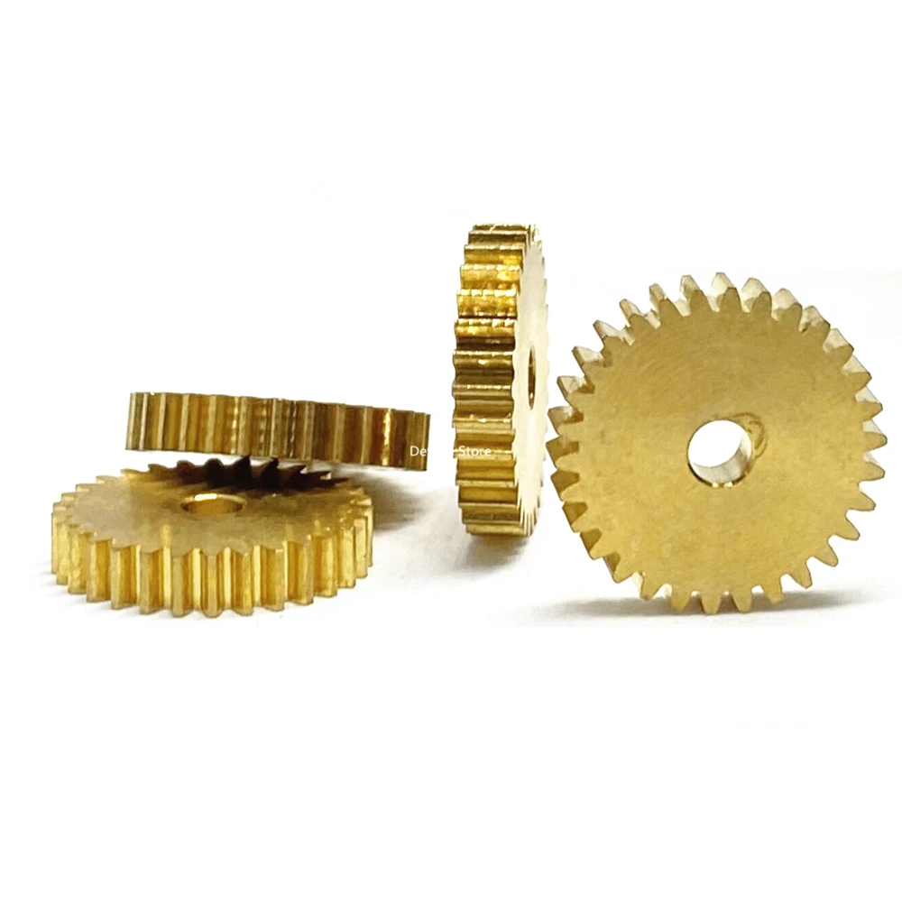 2PCS 0.5M 26/30/32/40/44 Teeth Thickness 2mm Copper Small Gear HOLE 1.98 2.02 3.98 4.02 4.98 5.02 mm Hole Diameter | Обустройство