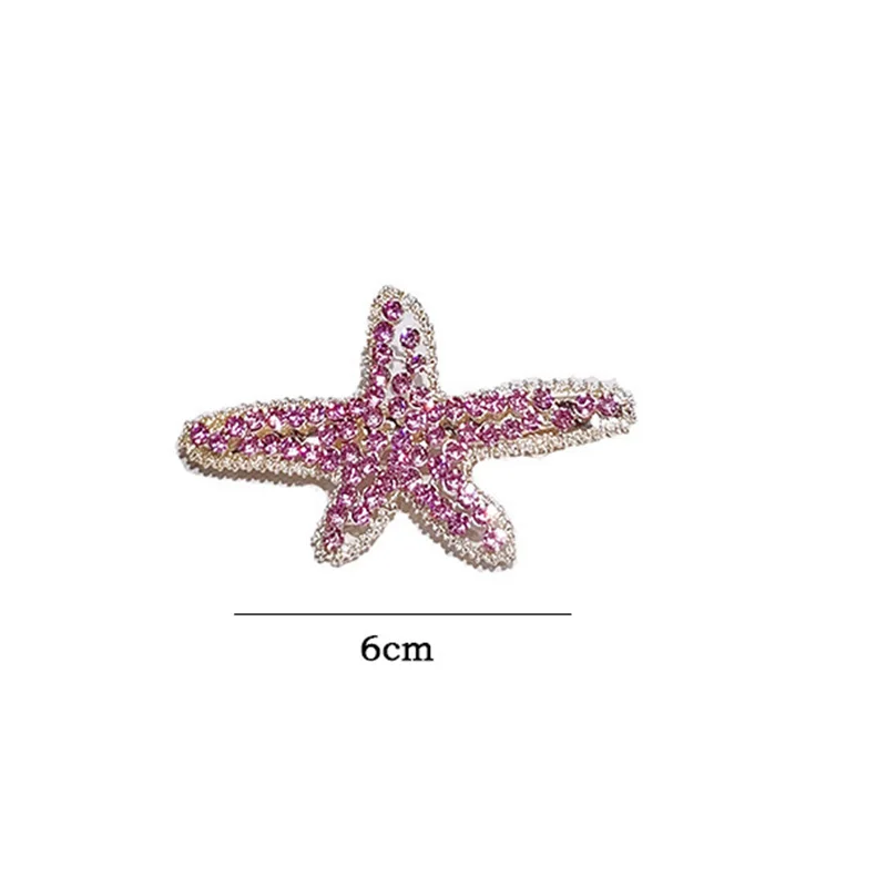 

Trendy Pins Barrette Cystal Clips Accessories For Hairpins Starfish Hair