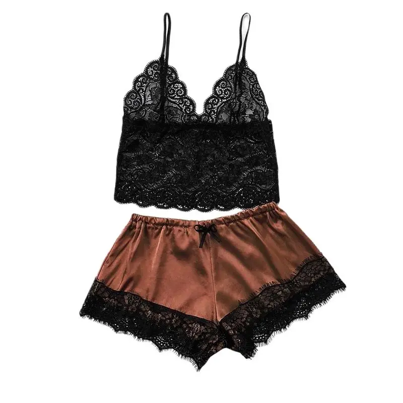 

2021 Women Sexy Bra Set Ladies Sexy Lace Comfortable Polyester Sleepwear Underwear Tops Briefs Sets Lenceria Biquini