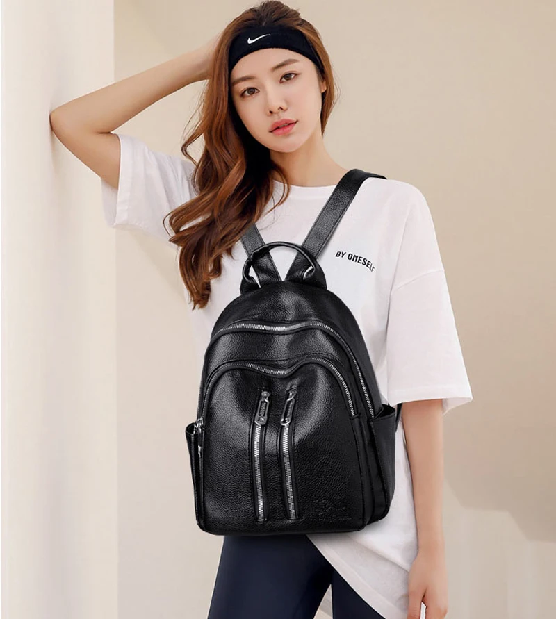 2020 женские кожаные рюкзаки высокого качества женский рюкзак Роскошный