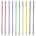 Брелок для ключей EDC из нержавеющей стали, цветной держатель для ключей, уличный инструмент, трос, винт с фиксацией, брелок для ключей, 10 шт.