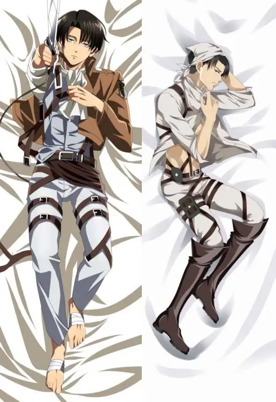 

Мужская японская Подушка BL для постельного белья из аниме «атака на Титанов», подарок Леви ривайле отаку дакимакура, подушка для обнимания ...