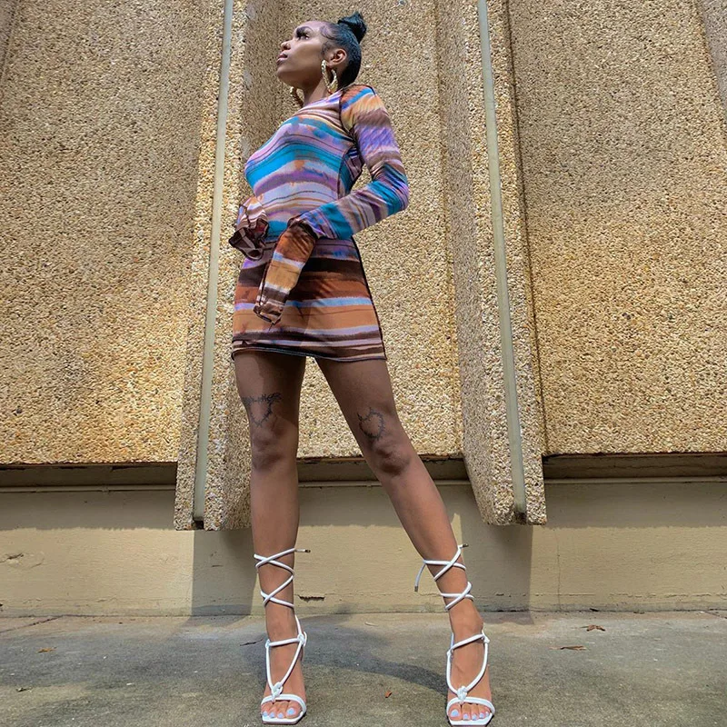 Африканские женские платья Пляжное Платье и туника с круглым вырезом длинными