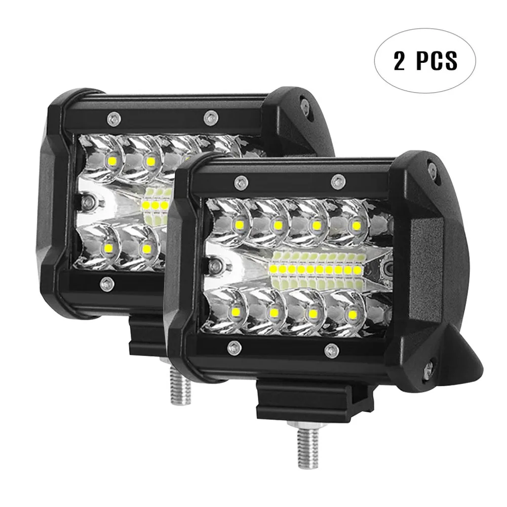 

2pcs Car LED Bar Worklight 60W Offroad Work Light 12V Spot Lighting Lamp 4x4 LED Tractor Headlight Bulbs Spotlight Truck ATV UTV