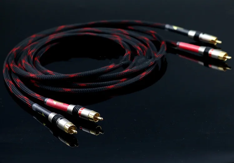 Двойной аудиокабель lotus head HiFi hi end hiend RCA сигнальный кабель усилитель CD