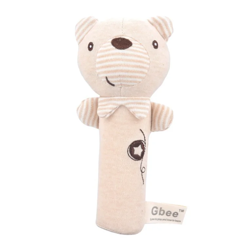 Newborn Baby Rattles Rabbit Bear Grab Ability Training Toys Infant Stroller Bed Hanging Bell Plush Dolls игрушки для детей |