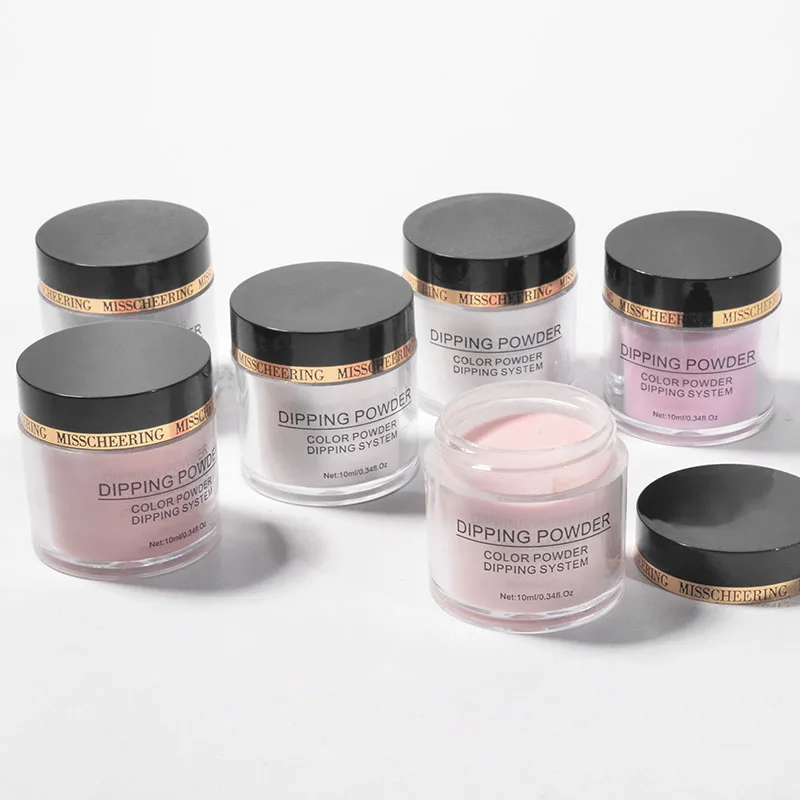 1 коробка погружная пудра серия розовых и белых цветов без УФ лампы сушка для