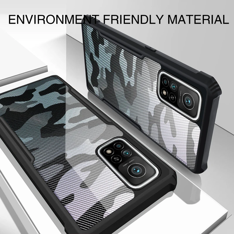 

Rzants for Xiaomi Mi 10T MI 10T Pro Case Camouflage Airbag pumper Shockproof Casing Transparent Phone Shell Funda Soft Cover