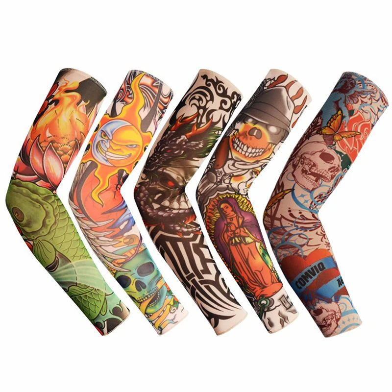 1PC Cycling Arm Protection Ridding Sleeves Outdoor Tattoo Sleeve 3D Printed Warmer UV Bike Bicycle |