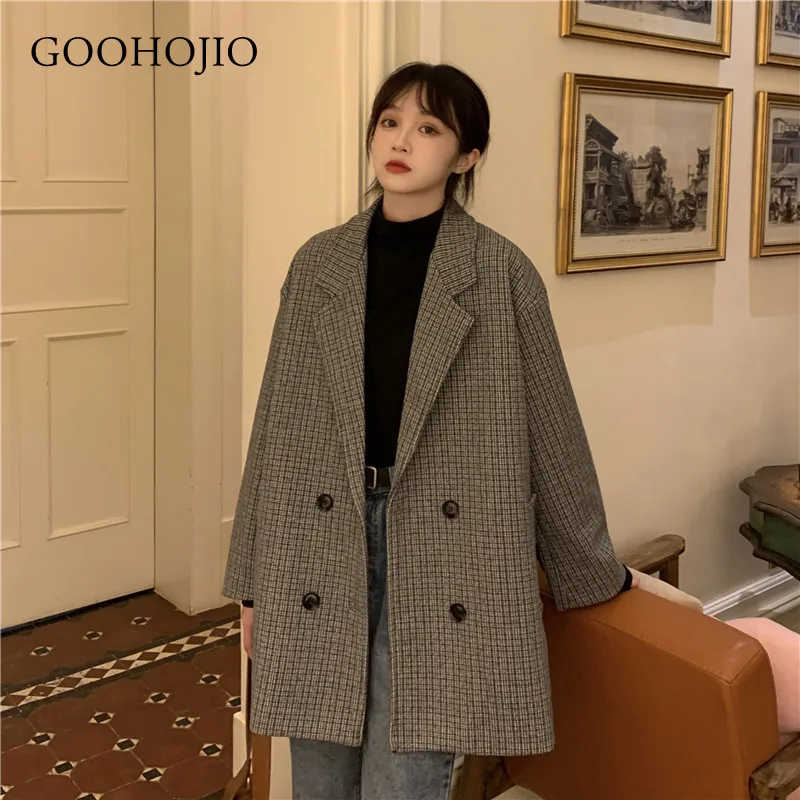 

Женский блейзер GOOHOJIO, универсальный, Повседневный, весна-осень, 2021