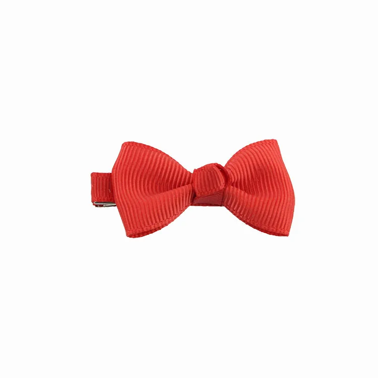 a15 Bright Red 1,77 дюймов, цветная Изысканная заколка для волос для маленьких девочек, банты, ленточные заколки, заколки для волос, головные уборы для детей, партия ZYAA1725 - Цвет: a15 Bright Red