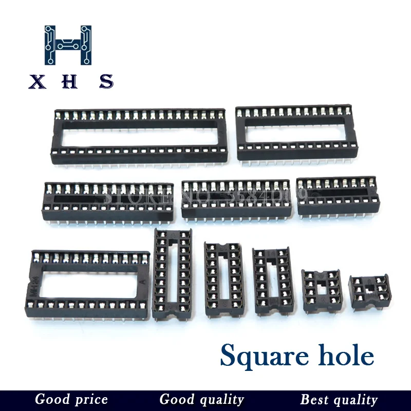 10 шт. Круглый/квадратный коннектор для розетки с ИС разъемы DIP 6 8 14 16 18 20 24 28 40 pin DIP6