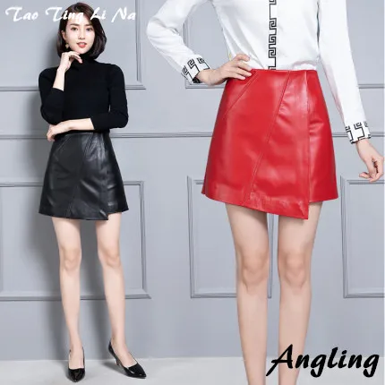 Top brand New 2020 Women Real Genuine Sheep Leather Shorts KS77  high quality
