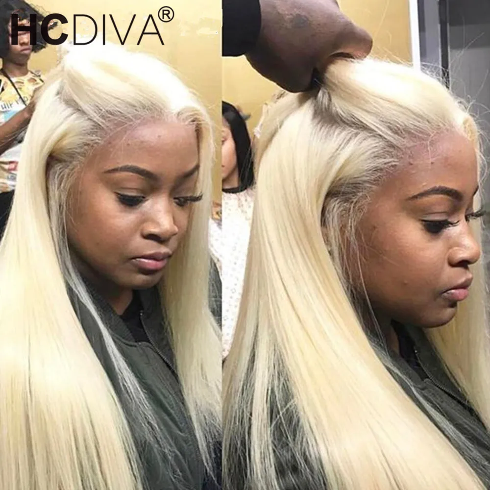 Парик 42 дюйма 613 блонд на сетке спереди парик из человеческих волос бразильский