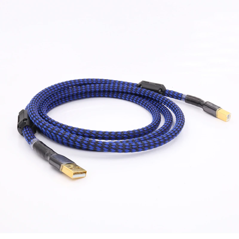 Hi end 2/3/5ft USB Audiophile ЦАП A B Альфа OCC Медь цифровой interconnector кабель получили самую
