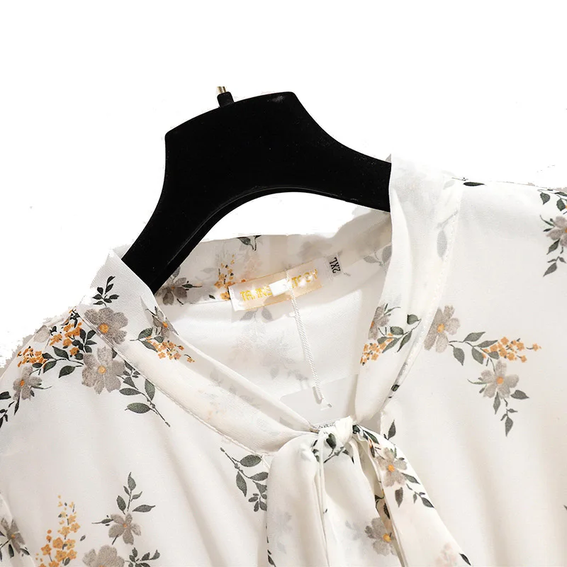 Женское шифоновое платье с принтом свободное офисное большого размера удобрений