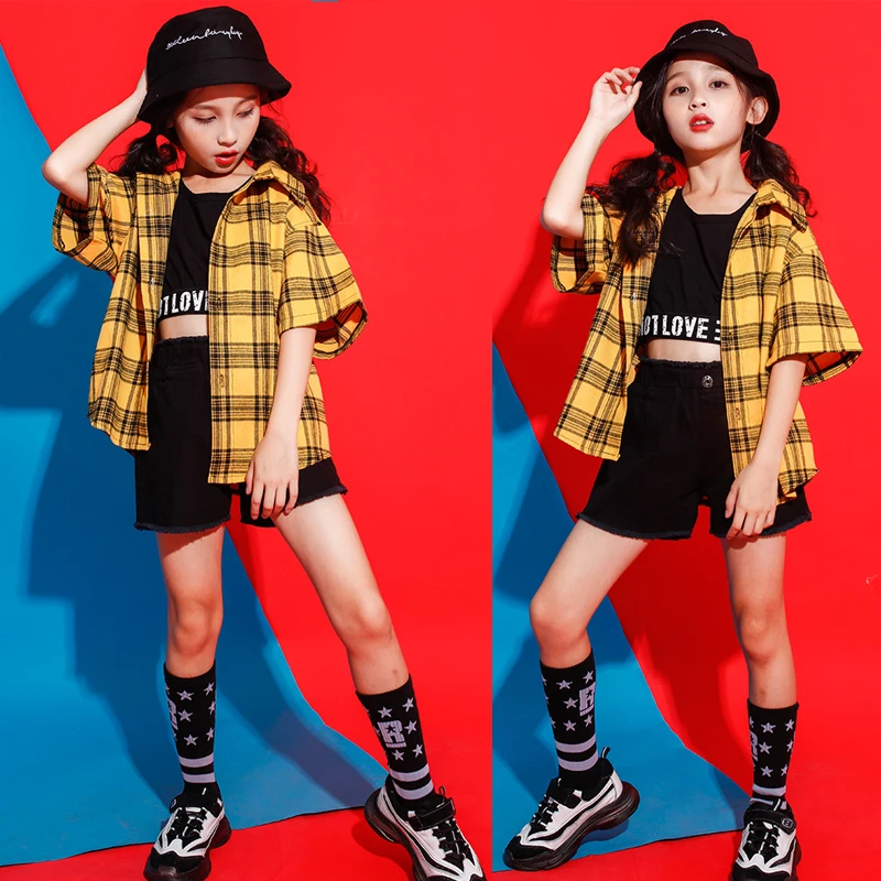 Детская одежда для выступлений в стиле хип хоп свитшот топы Короткие штаны бега