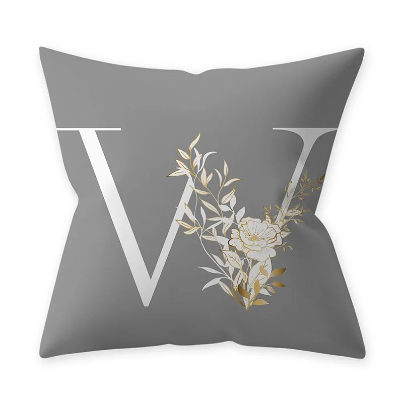 Чехол для подушки с буквенным принтом чехол дивана украшение дома цветами мягкая