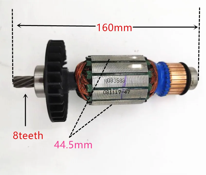 

ARMATURE 220-230V Rotor N178804 Replace For Dewalt DWE560 DWE550 DWE561 DWE565