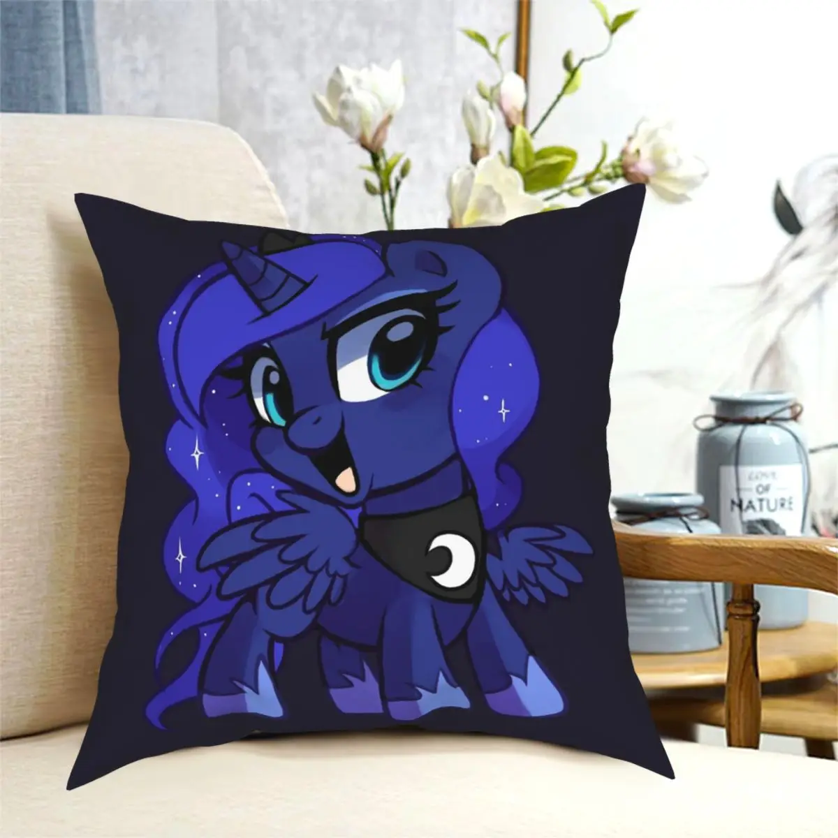 

Woona Square Pillowcase Creative Zipper Decorative Pillow Case Bed Cushion Case