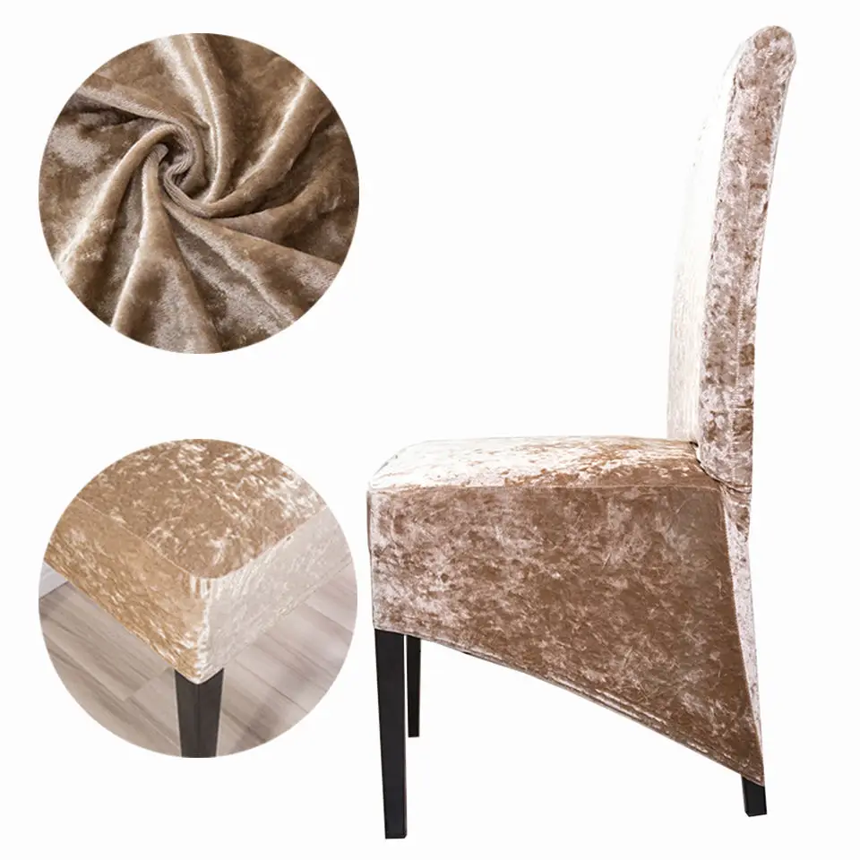Блестящий бархат из Полар флиса полиэстер XL Размеры спандекс покрывало для стула