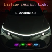 car hood flexible led strip light 12v daytime running lights decoration backlight long auto atmospere lamp for chevrolet equinox