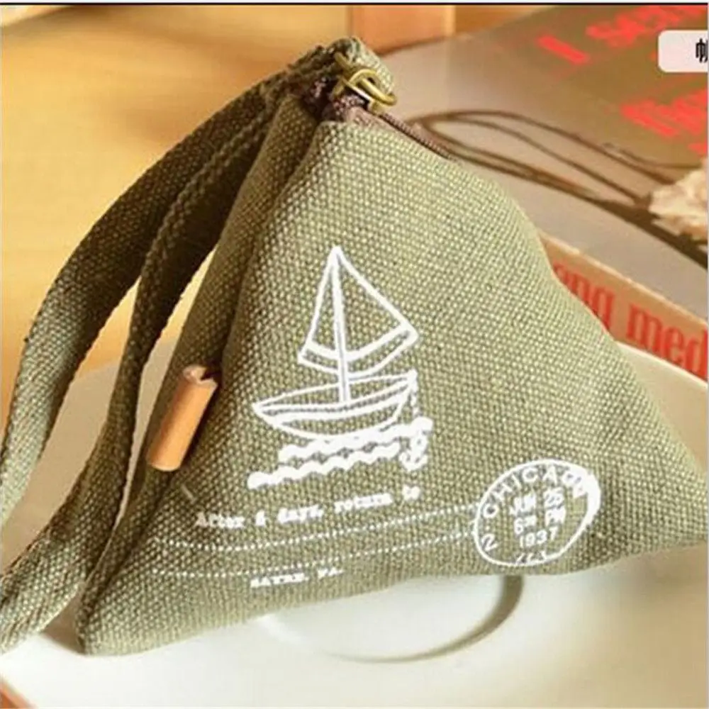 Симпатичный холщовый чехол для монет подходит ключей и подарок подростков