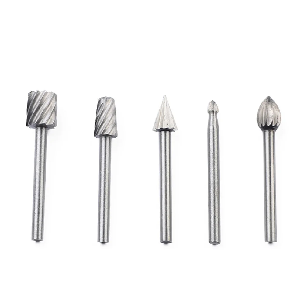 

10pcs HSS Routing Router Bits Burr for / Woodworking / Carving / Engraving / Drilling Rotary Tools 3mm