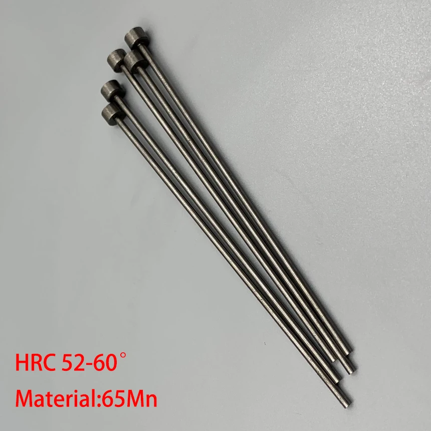 3.6mm 3.8mm OD 100mm 150mm 200mm Length 65Mn Thimble Round Tip Plastic Injection Component Mold Straight Punching Ejector Pin |