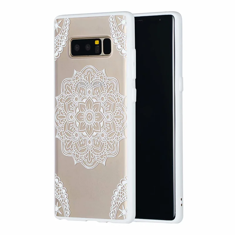 8 3D кружевной чехол для samsung S6 S7 край S8 S9 Plus Note 8 9 чехол с цветком розы на Galaxy A6 A8 плюс чехол для Galaxy A3 A5 A7 - Цвет: 8