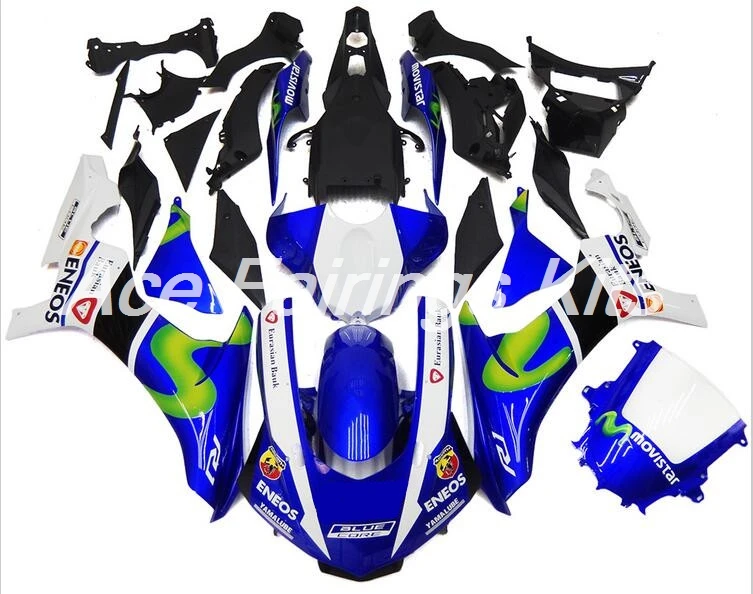 

4Gifts New ABS Injection molding Full Fairings Kit Fit for YAMAHA YZF-R1 2015 2016 2017 15 16 17 Custom Movistar