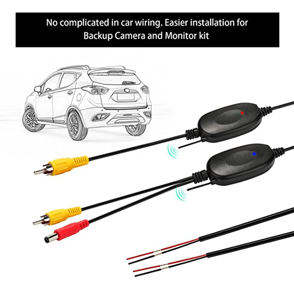 2 4 ГГц беспроводной RCA видео комплект передатчика для Автомобильный dvd-монитор gps