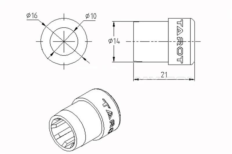 Набор адаптеров для труб из углерод Таро TL100B12 диаметром 14 мм 10 мм|carbon tube|tube carbonecarbon