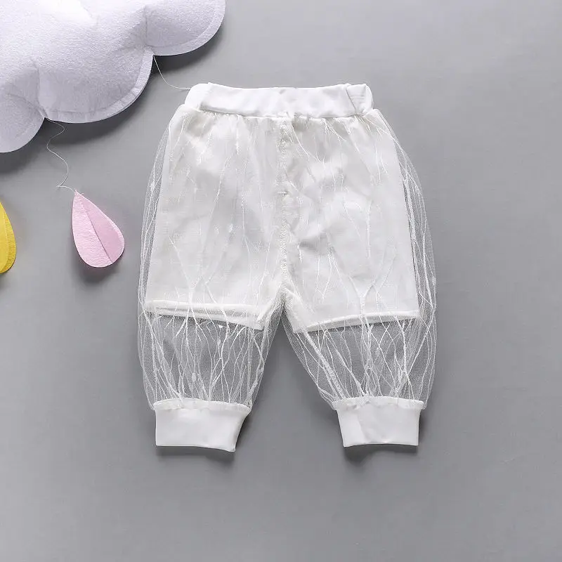VFOCHI 2021 New Girls Pants Dot Summber Anti-mosquito Stretch Waist Kids Children Trousers Thin Baby | Детская одежда и обувь